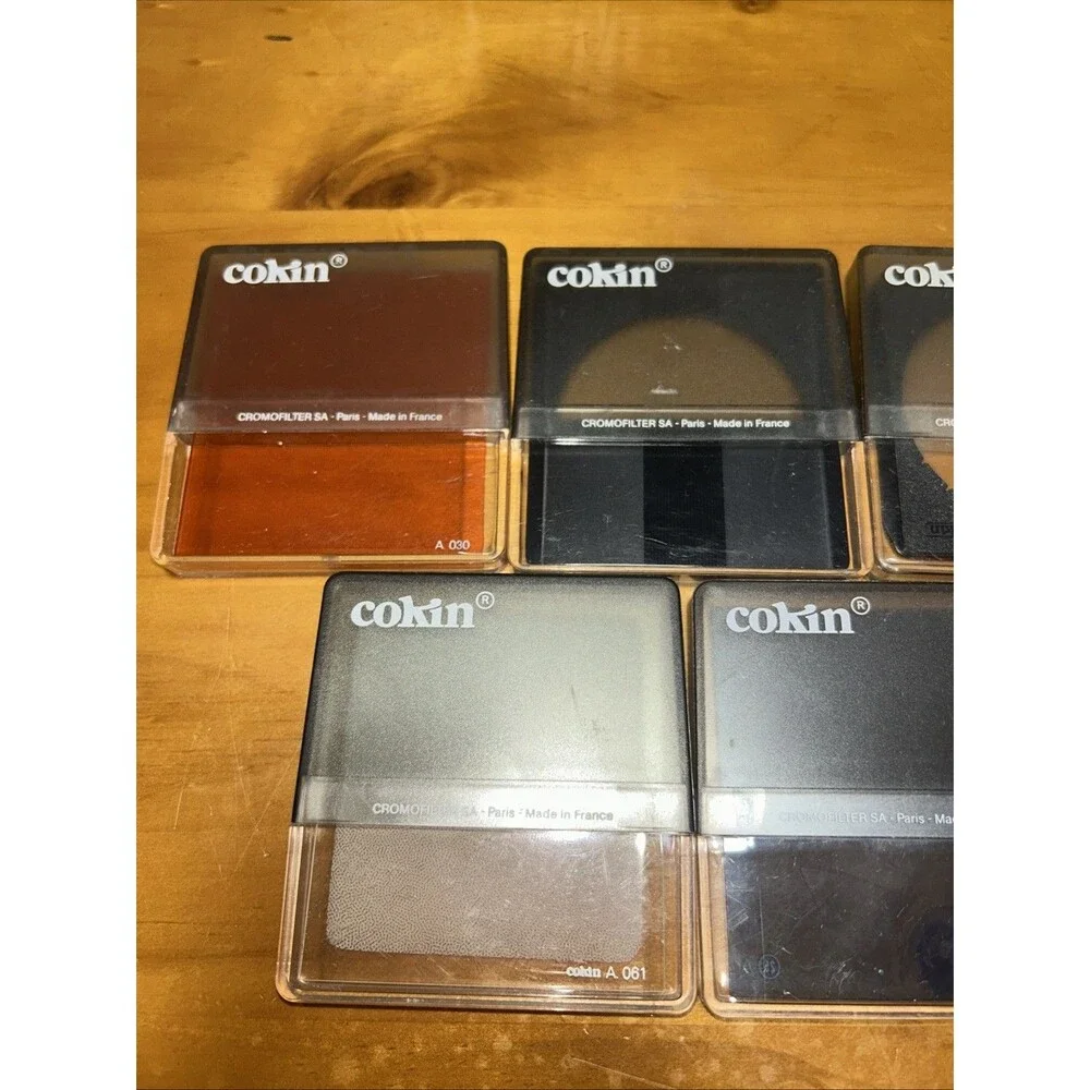 Vintage Cokin Cromofilter SA Lot of 5 with Protective Cases
